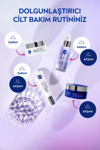 NIVEA Cellular Expert Filler Dolgunlaştırıcı Serum 30ml, Kırışıklık Karşıtı, Hyaluronik Asit, Nemlendirici - 6