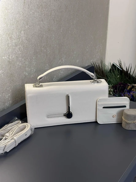 Armine Kartlık ve Bileklik Hediyeli El Ve Kol Çantası Omuz Çantası VS.BLKT.0151 - Resim 3