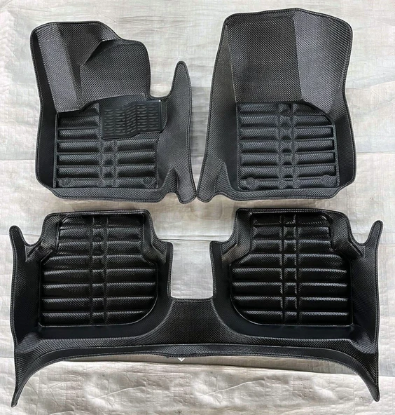 Volkswagen Jetta Uyumlu 2010 Sonrası 5D Havuzlu Karbon Dizayn Paspas Seti ürün görseli