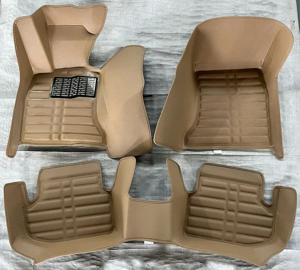 Bmw 5 Serisi F10 Uyumlu 2012-2017 5D Havuzlu Bej Renk Paspas Seti ürün görseli