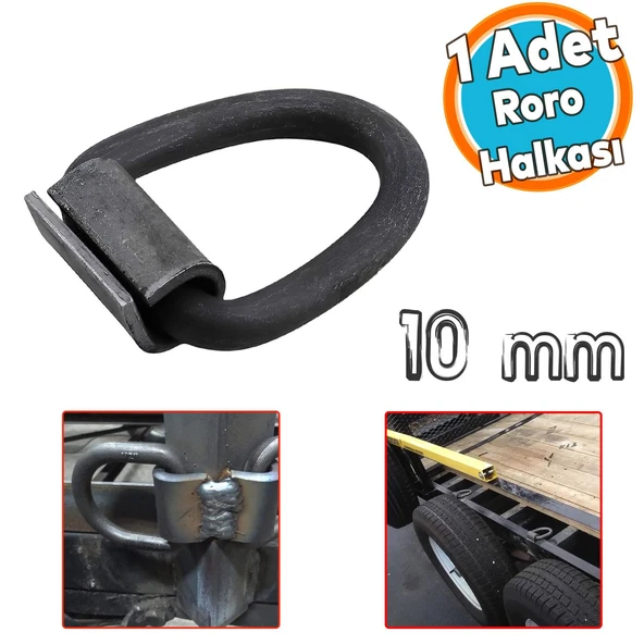 Roro Sallama Halkası Kaynak Klipli Karoser Römork Dorse Yük Sabitleme Metal Halka Bağlama Kancası