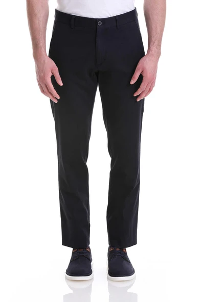 Avasar Erkek Lacivert Regular Fit Keten Pantolon-7230 - 2