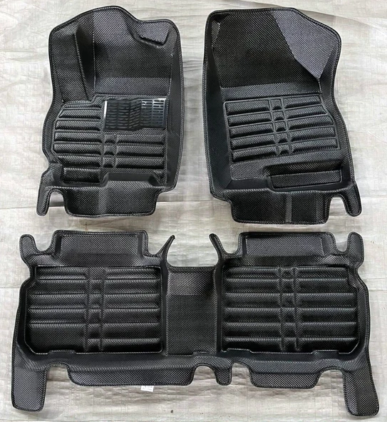 Mercedes E Serisi W213 Uyumlu 2016-2013 5D Havuzlu Karbon Dizayn Paspas Seti ürün görseli