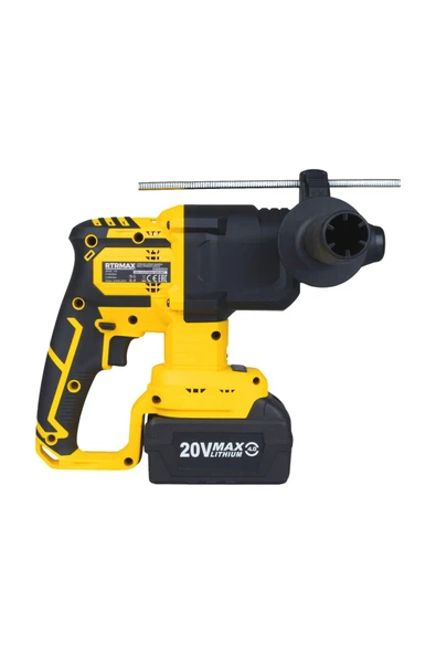 Rtrmax Rts5040 Akülü Pnömatik Kırıcı-Delici Kömürsüz 1.8J 20MM 2x4 Ah Akü S-Lion - 2