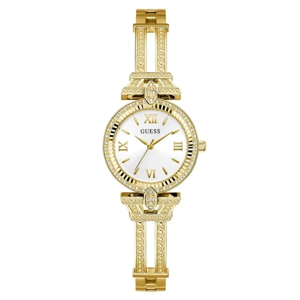 GUESS GUGW0864L2 ALTIN KAPLAMA TAŞLI KADIN KOL SAATİ