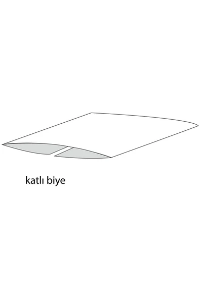 Biye Koton Katlı D38 Kahverengi 2 cm 25 Metre %65 Koton %35 Polyester