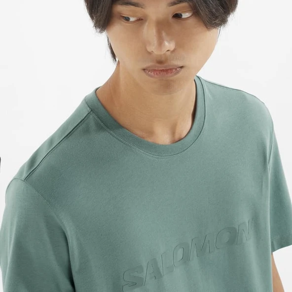 Salomon Big Logo Tee Men Erkek T-Shirt LC252 Erkek Tişört - Resim 11