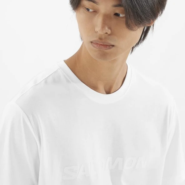 Salomon Big Logo Tee Men Erkek T-Shirt LC252 Erkek Tişört - Resim 4