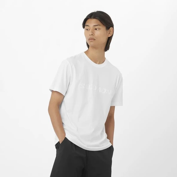 Salomon Big Logo Tee Men Erkek T-Shirt LC252 Erkek Tişört - Resim 12