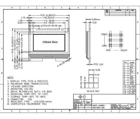 GMG12864-06D Grafik LCD 128x64 - 4