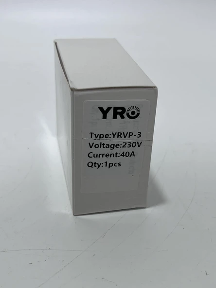 YR YRVP-3 Yüksek ve Düşük Voltaj Akım Koruma Sigortası 230V 40A - Resim 11