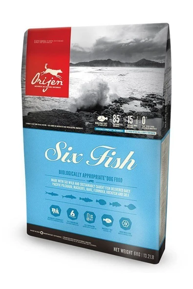 ORIJEN Six Fish Köpek Maması 2kg - 3