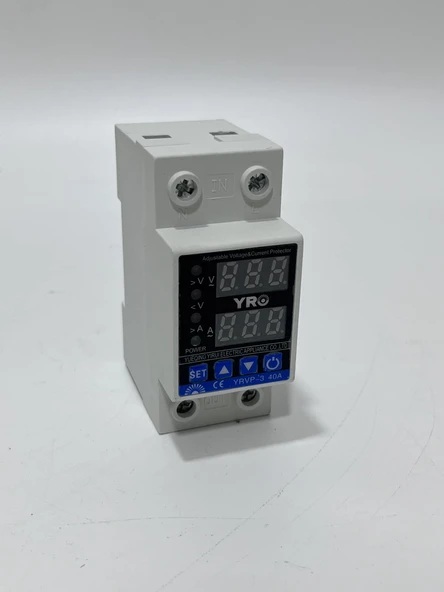 YR YRVP-3 Yüksek ve Düşük Voltaj Akım Koruma Sigortası 230V 40A - Resim 6