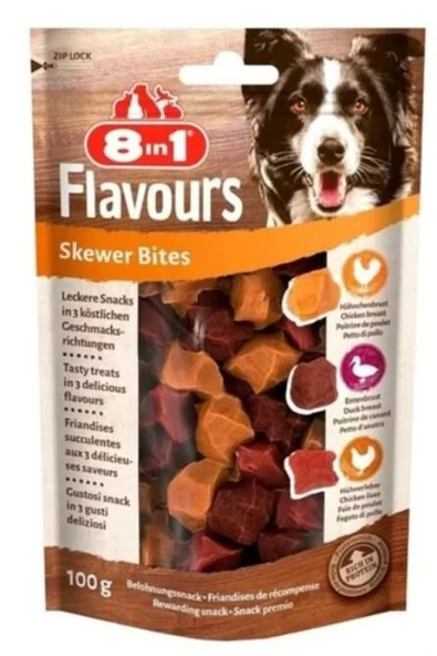 8in1 Flavours Skewer Bites Köpek Ödülü 100 Gr - 7