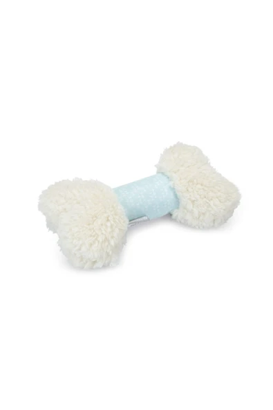 Beeztees Yavru Köpek Peluş Oyuncak Kemik 21 Cm Beyaz