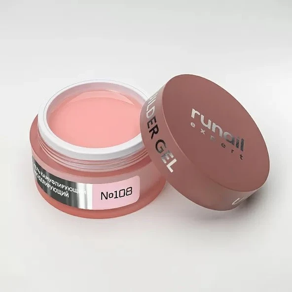 Runail Expert Protez Tırnak Jeli UV Gel Nude Açık Bej 15Gr. 108 - Resim 3