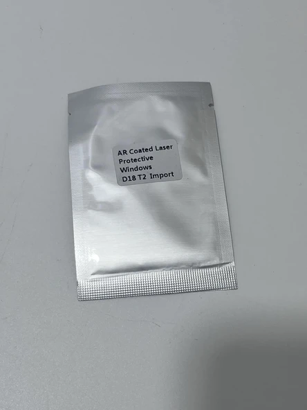 D18 T2 Ar Kaplamalı Lazer Kaynak Lens Koruma Camı 1 Adet - Resim 2