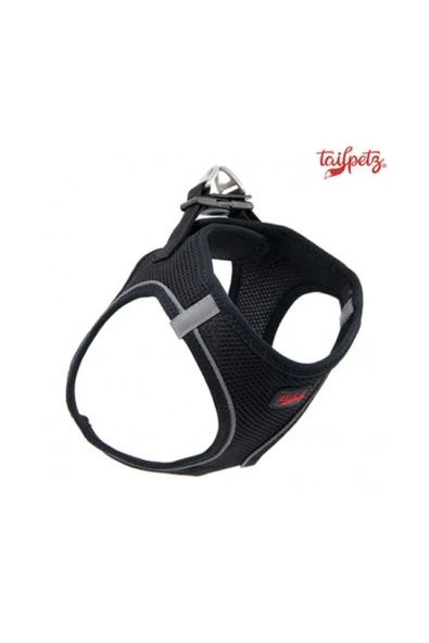 Tailpetz Air-Mesh Harness Köpek Göğüs Tasması 3xs Siyah