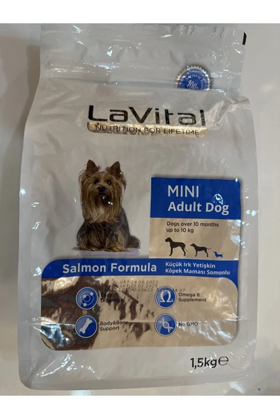 La Vital Somonlu Mini Yetişkin Köpek Maması 1,5 Kg
