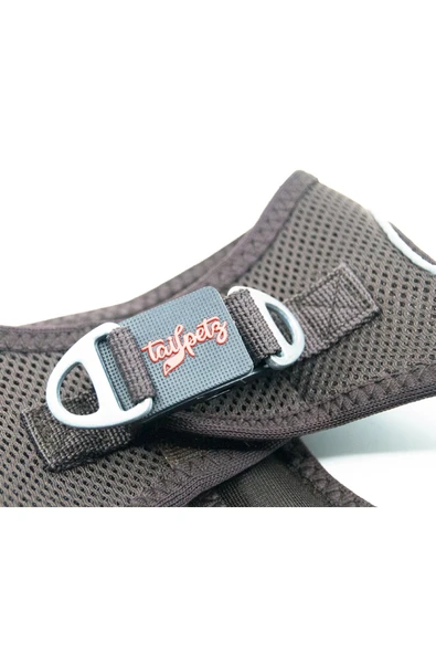 Tailpetz Air-Mesh Harness Köpek Göğüs Tasması XLarge Kahve Rengi - 4