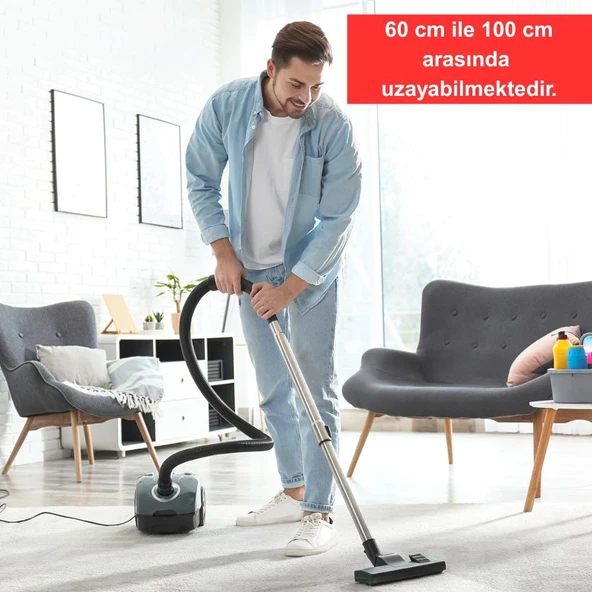 Philips FC 9323 Power Pro Compact Paslanmaz Çelik Teleskopik Süpürge Borusu - Resim 7