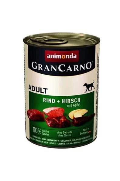 Animonda Gran Carno Sığır Etli Geyik Ve Elmalı Yetişkin Köpek Konservesi 400 Gr - 7