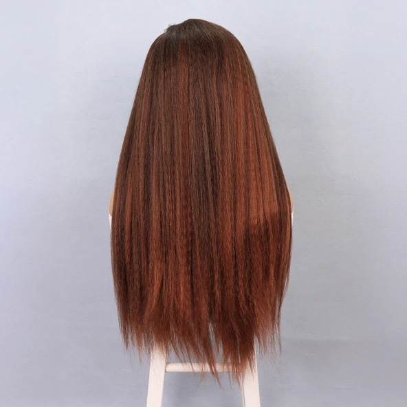 Kızıl Kahve Yaki Afro Peruk - 5