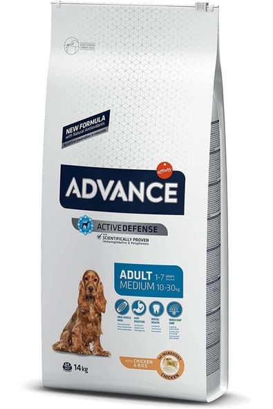 Advance Yetişkin Orta Irk Tavuklu Köpek Maması 14 Kg
