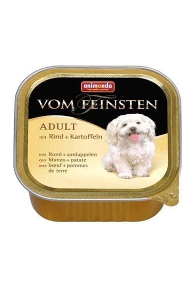 Animonda Vom Feinsten Sığır Eti ve Patatesli Köpek Konservesi 150 Gr
