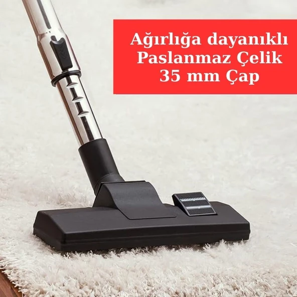 Philips FC 9323 Power Pro Compact Paslanmaz Çelik Teleskopik Süpürge Borusu - Resim 4
