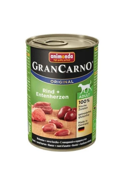Animonda GranCarno Sığır Eti ve Ördek Köpek Konservesi 400 Gr - 4