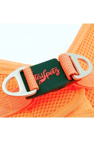 Tailpetz Air-Mesh Harness Köpek Göğüs Tasması Medium Turuncu - 4