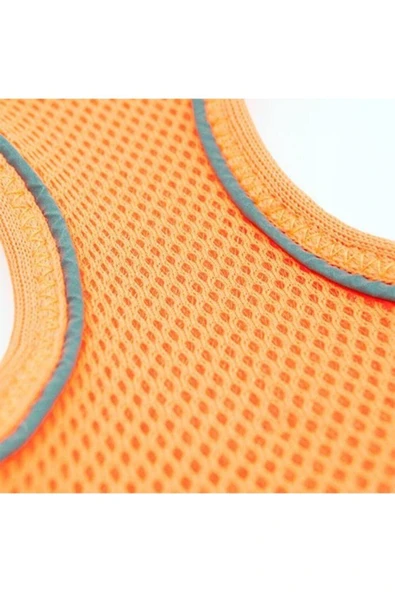 Tailpetz Air-Mesh Harness Köpek Göğüs Tasması Medium Turuncu - 3