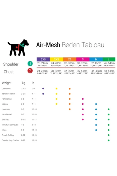 Tailpetz Air-Mesh Harness Köpek Göğüs Tasması Small Turuncu - 2