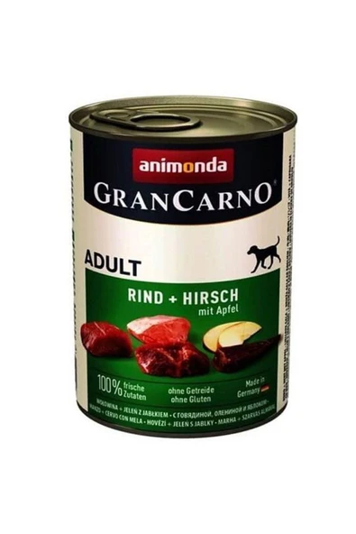 Animonda Gran Carno Sığır Etli Geyik Ve Elmalı Yetişkin Köpek Konservesi 400 Gr - 2