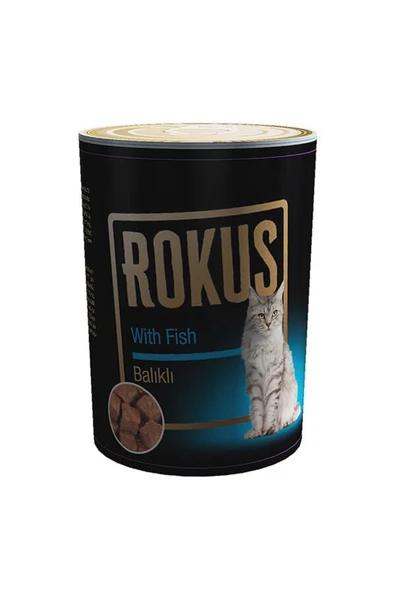 Rokus Balıklı 410 G.  Kedi Konserve Maması