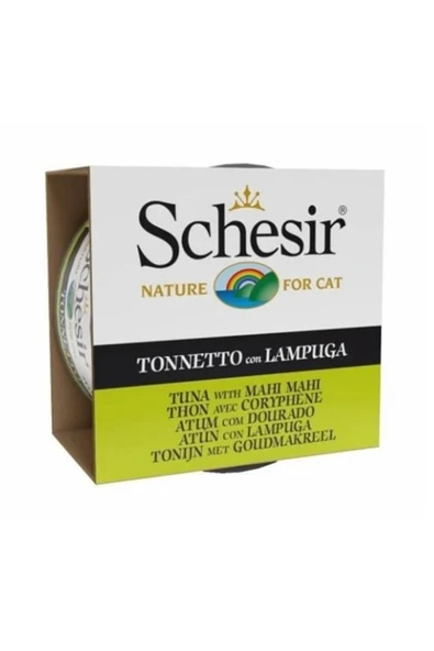 Schesir C273 Jelly Ton Balıklı ve Lambukalı (Mahi Mahi) Kedi Konservesi 85 Gr