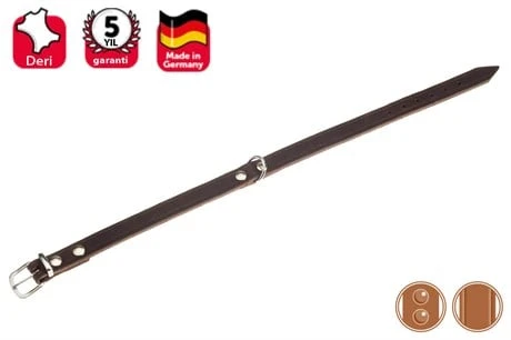 Karlıe Deri Boyun Tasma Perçinli 24 Cm K.Rengi - 2