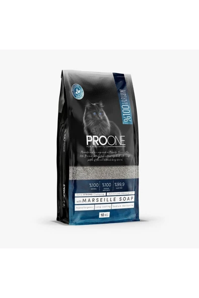 PRO ONE Marsilya Sabunu Kokulu İnce Taneli Sodyum Bentonit Kedi Kumu 10kg