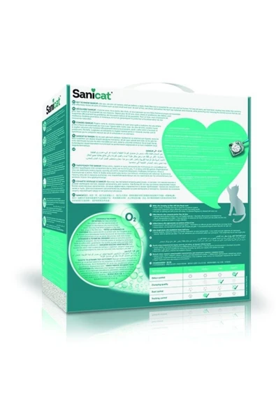 SaniCat Active White Lotus Ultra Topaklanan Kedi Kumu 10lt - 6