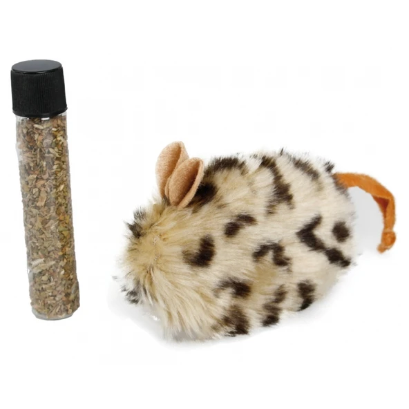 Karlie Kedi Otlu Peluş Fare 10x4x4 Cm