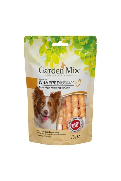 Garden Mıx Tavuk Sargılı Kemik Köpek Ödülü 75 Gr - 1