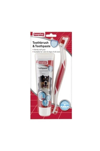 Beaphar Köpek Diş Fırçası ve Diş Macunu Seti