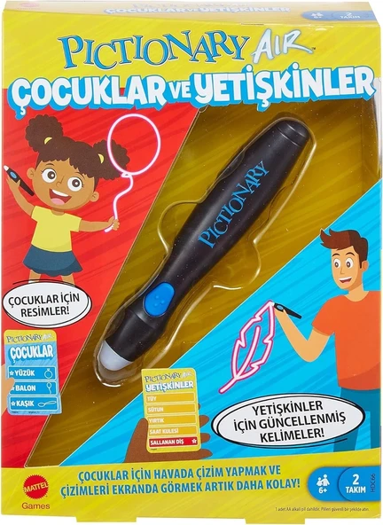 Pictionary Air Çocuklar ve Yetişkinler, 6 yaş ve üzeri, HDC66