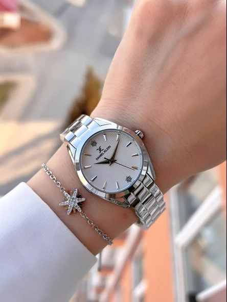 Daniel Klein Çelik Kordon Çelik Takı Seti Hediyeli 2Yıl Garantili 3 Atm Kadın Kol Saati DX13688.1 - Resim 3