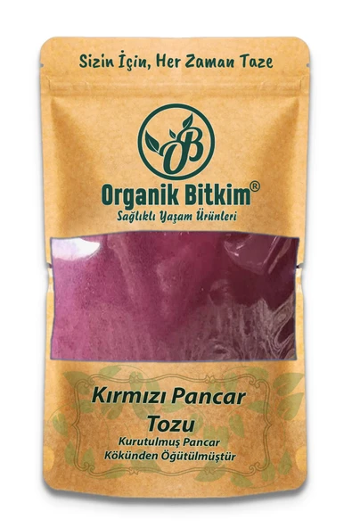 Organik Bitkim Kırmızı Pancar Tozu (Öğütülmüş) 1 kg ürün görseli 1