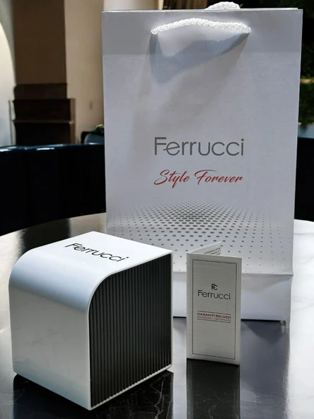 Ferrucci İç Fonksiyonları Aktif Çelik Kordon 2 Yıl Garantili 3Atm Kadın Kol Saati+Bileklik B03322.04 - 4