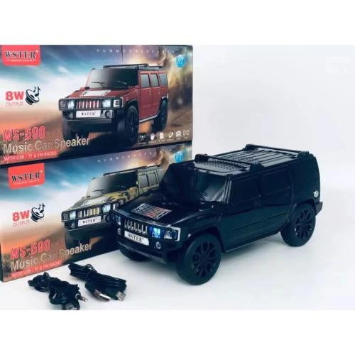 Siyah Araba Görünümlü siyah renk Bluetooth Hoparlör - Resim 2