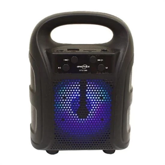 utmalı Mini Hoparlör Işıklı Taşınabilir Bluetooth Wireless Radyolu Sd Kart ve USB Girişli Hoparlör ürün görseli