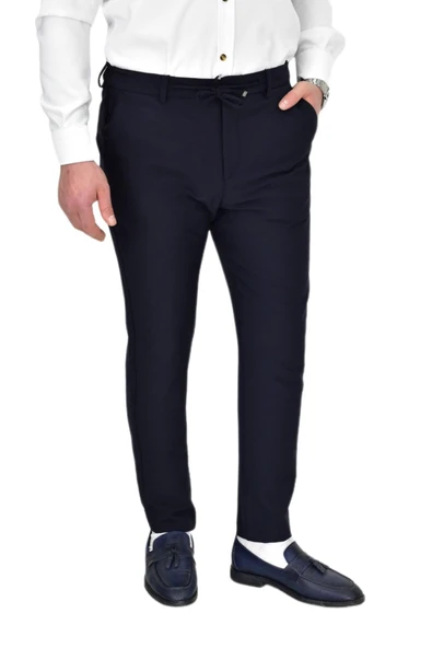 Erkek Beli Lastikli Jogger Pantolon Regular Fit BGL-ST04330 - Resim 3